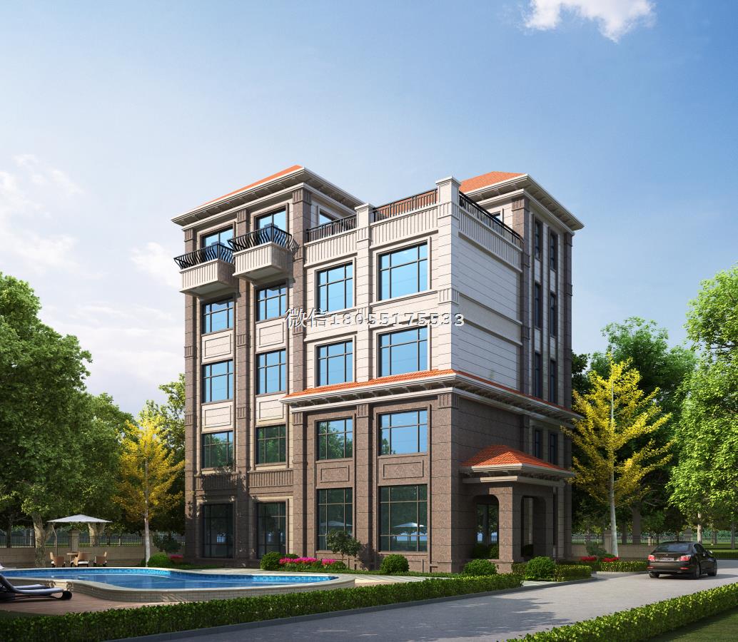 室外建筑3d效果图作品案例七