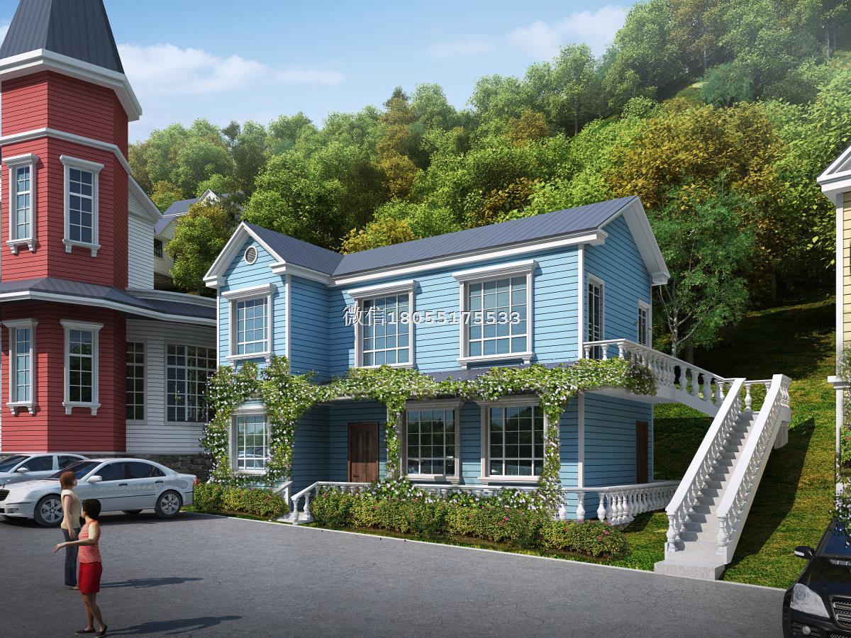 室外建筑3d效果图作品案例